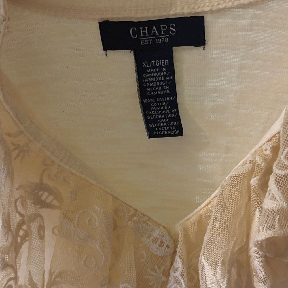 Chaos Cream Ruffled Blouse - Picture 5 of 5